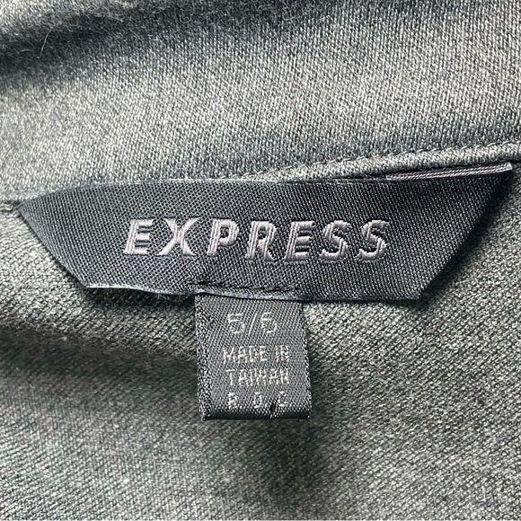 Vintage Express Classic Zip-Front Women's Jacket in Charcoal Gray Size 5/6 - Picture 8 of 8